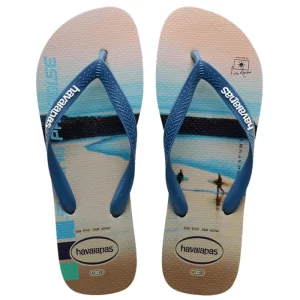 Havaianas Hype Sand/Blue Comfort Flip Flops